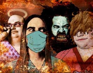 Band caricature by David Yow